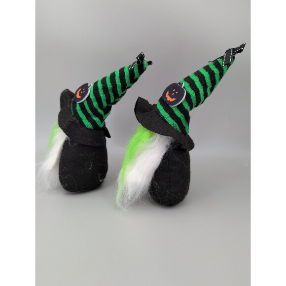 2 Black and green Halloween gnome standing‎ decor - Picture 3 of 4
